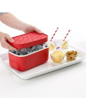 LÉKUÉ IceBox, kutija za izradu i spremanje leda, crvena